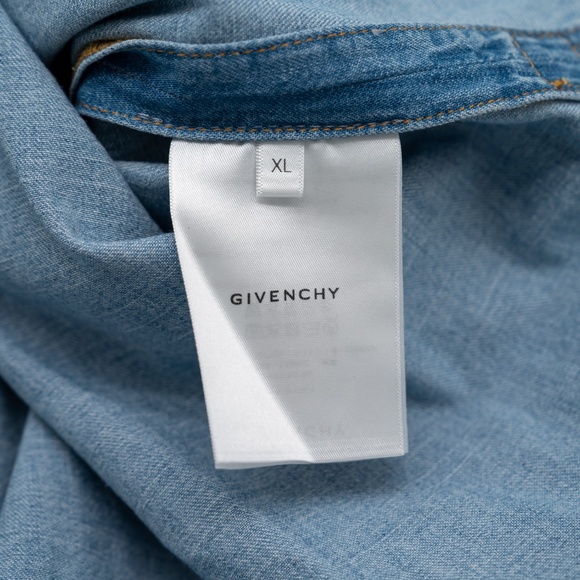 size XL Givenchy Blue Denim Shirt Button - Picture 6 of 7